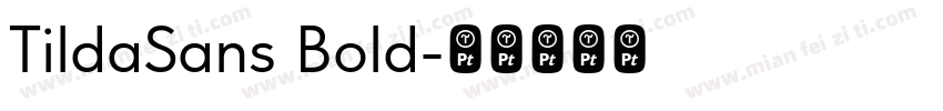 TildaSans Bold字体转换